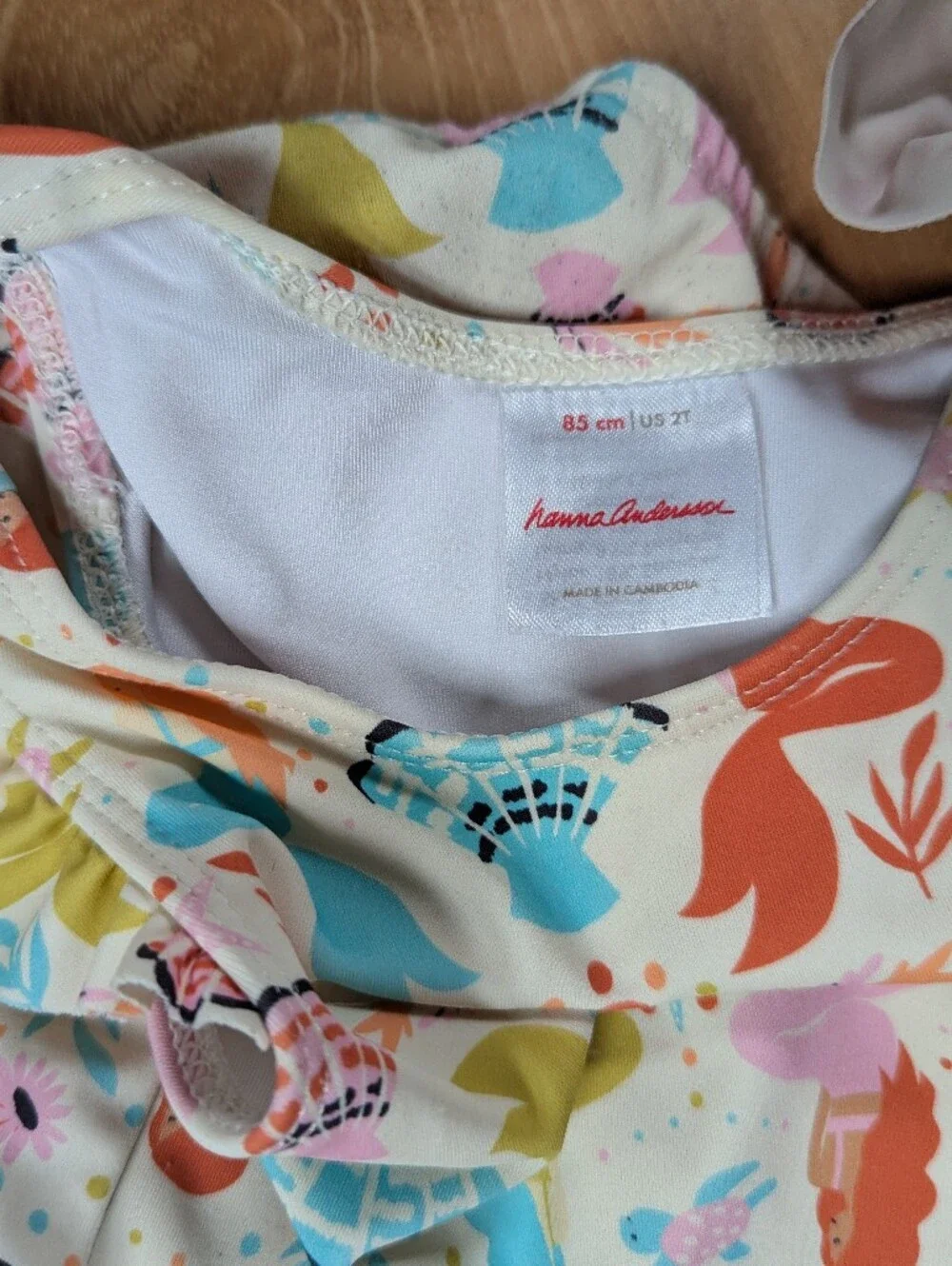 Bundle: Hanna Andersson 2T Swimsuit Set (Mermaid + Citrus)